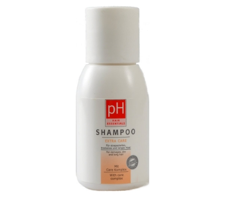 pH Shampoo Extra Care 50 ml - regeneriert trockenes und strapaziertes Haar, gleicht Schwachstellen aus und schuetzt vor erneuter Austrocknung.