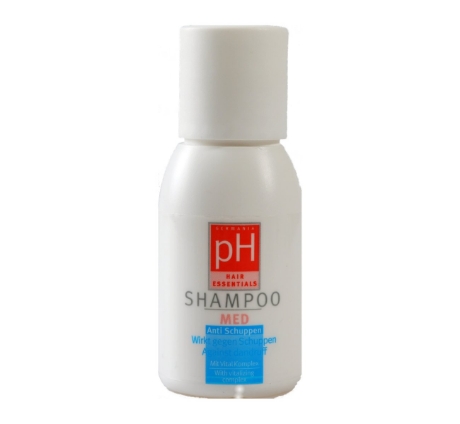 pH Shampoo Anti-Schuppen 50 ml - ein hochwirksames Produkt gegen fettige und trockene Schuppen. Die übermaessige Zellabschilferung der Kopfhaut wird reduziert.