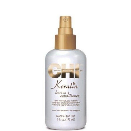 CHI Keratin Weightless Leave-In Conditioner 177 ml - fuer trockenes und strapaziertes, coloriertes und geglaettetes Haar. Der Leave-In Conditioner ist eine einzigartige, wiederaufbauende Behandlung.