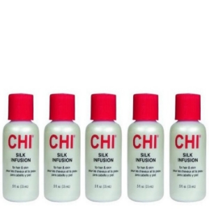 CHI Infra Silk Infusion 5 x 15 ml - Seide, repariert alle strapazierten Haare. Verbessert die Kaemmbarkeit deutlich.